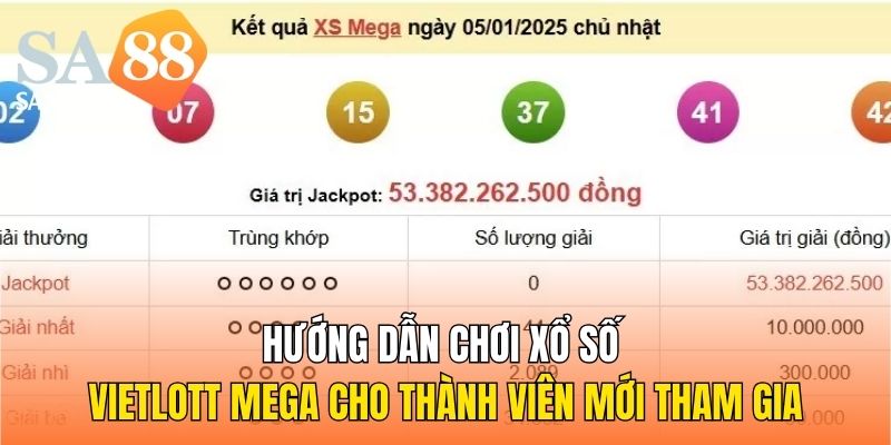 Hướng dẫn chơi xổ số Vietlott Mega cho thành viên mới tham gia